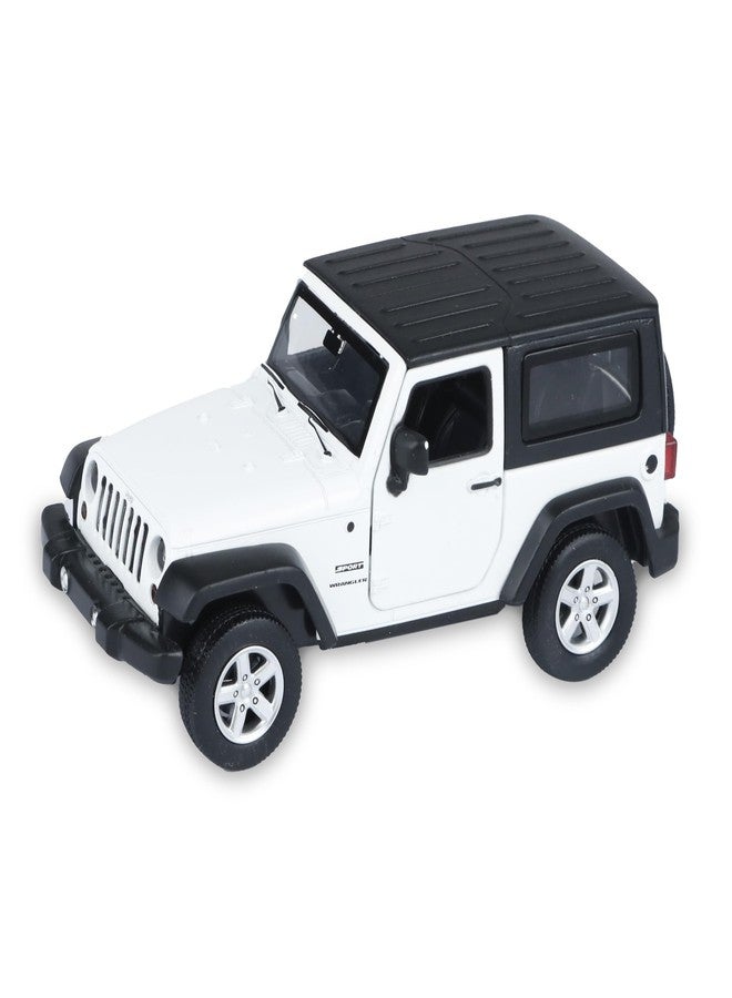 SMALL CLAP® Speed Metal 1:32 Jeep Wrangler Diecast Openable Door Function for 3 Years & Above (White) - Image 1
